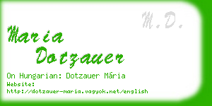 maria dotzauer business card
